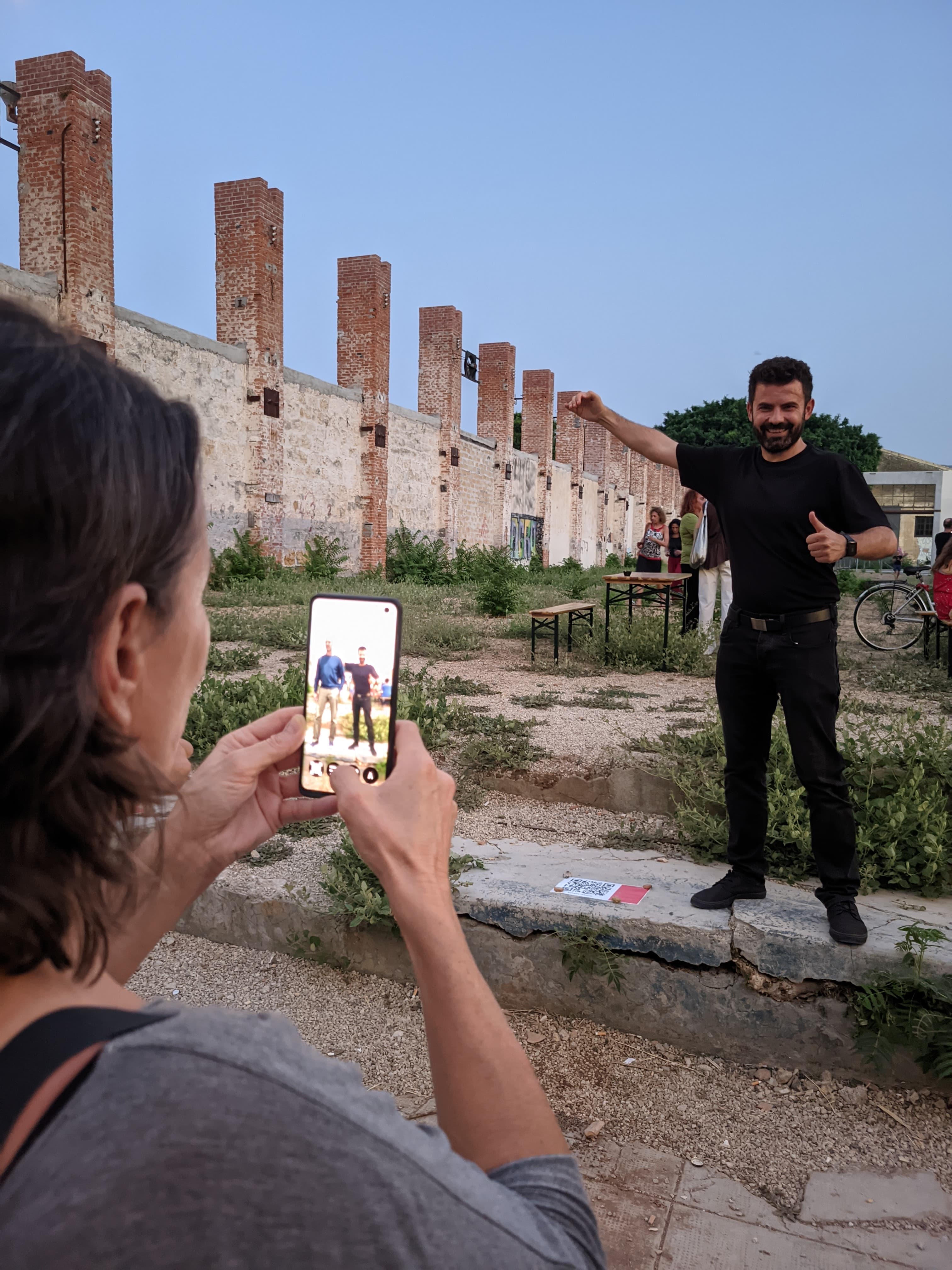 'The Pavilion – Erwin Wurm Palermo' Production: Jürgen Weishäupl. Immersive AR art with Wikar AR.